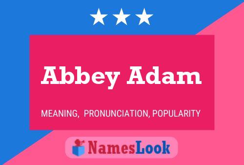 Постер имени Abbey Adam