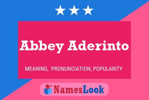 Постер имени Abbey Aderinto