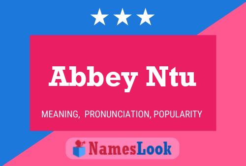 Постер имени Abbey Ntu