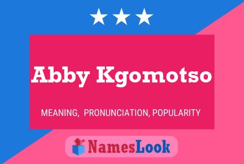 Постер имени Abby Kgomotso