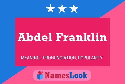 Постер имени Abdel Franklin