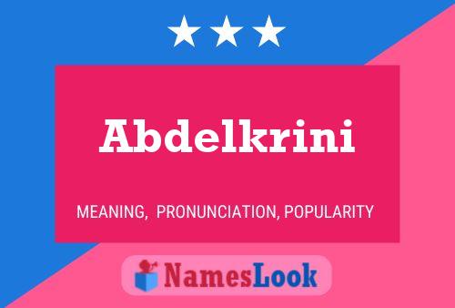 Постер имени Abdelkrini