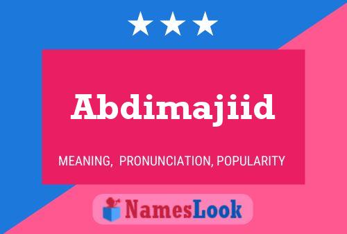 Постер имени Abdimajiid