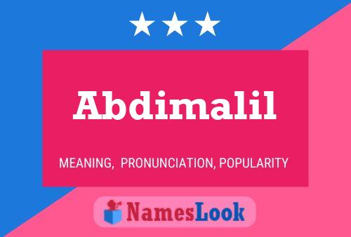 Постер имени Abdimalil