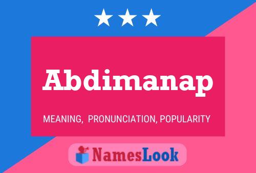 Постер имени Abdimanap