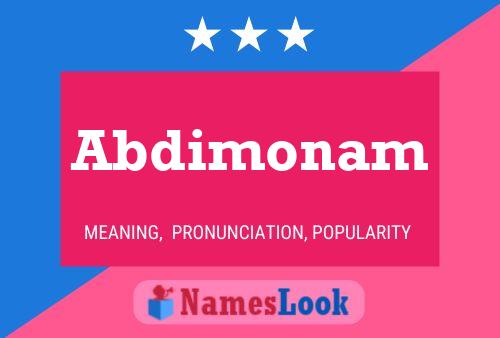 Постер имени Abdimonam