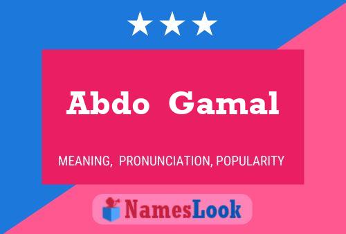 Постер имени Abdo  Gamal