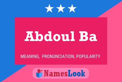 Постер имени Abdoul Ba