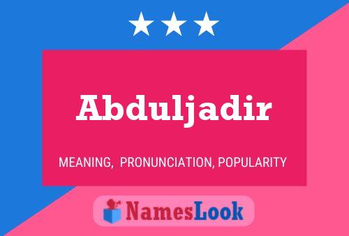 Постер имени Abduljadir