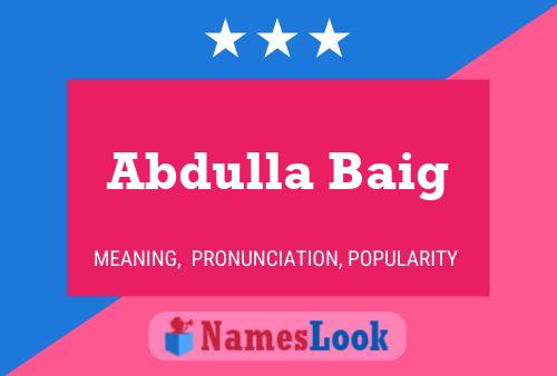 Постер имени Abdulla Baig