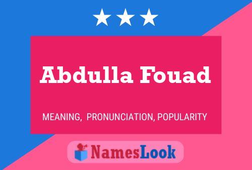 Постер имени Abdulla Fouad