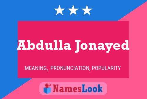 Постер имени Abdulla Jonayed