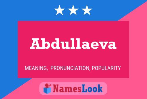 Постер имени Abdullaeva