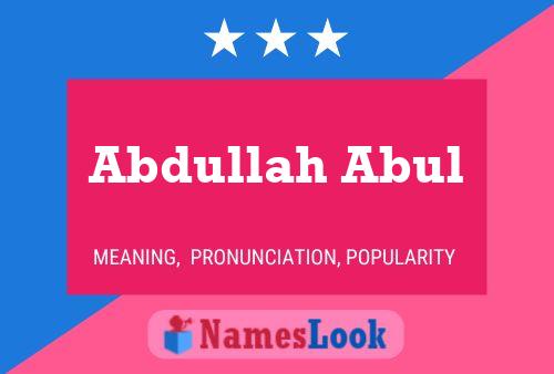 Постер имени Abdullah Abul