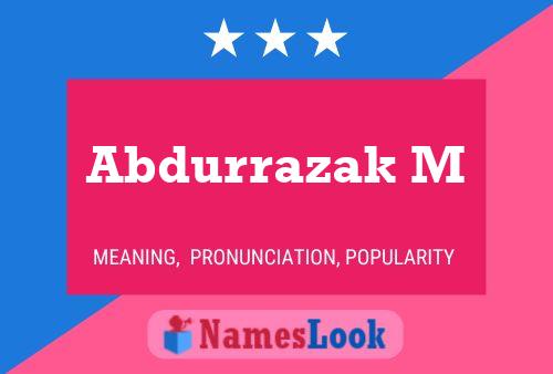 Постер имени Abdurrazak M