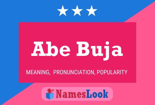 Постер имени Abe Buja