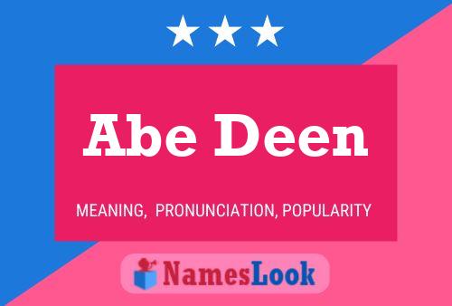 Постер имени Abe Deen