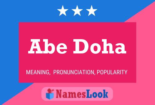 Постер имени Abe Doha