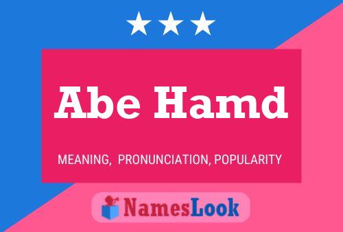 Постер имени Abe Hamd