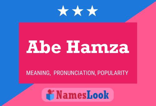 Постер имени Abe Hamza