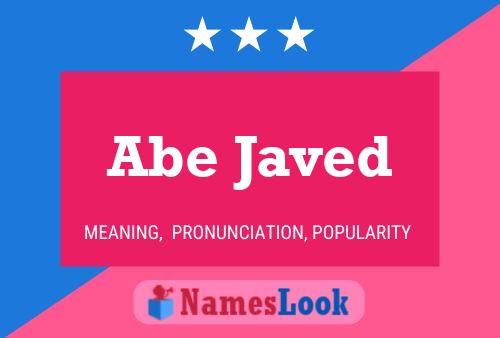 Постер имени Abe Javed