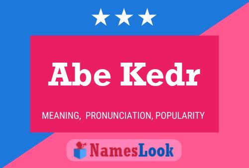 Постер имени Abe Kedr