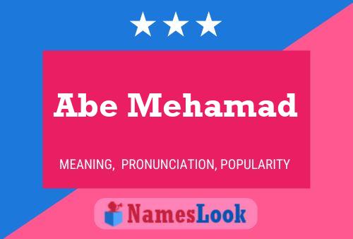 Постер имени Abe Mehamad