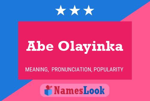 Постер имени Abe Olayinka