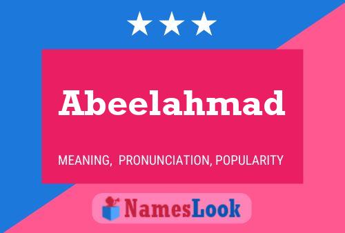 Постер имени Abeelahmad