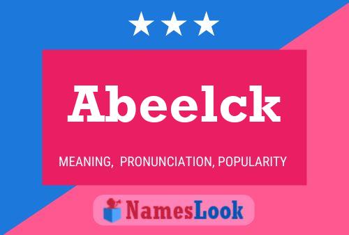 Постер имени Abeelck