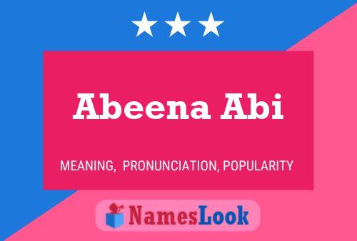 Постер имени Abeena Abi