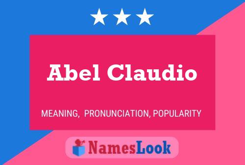 Постер имени Abel Claudio