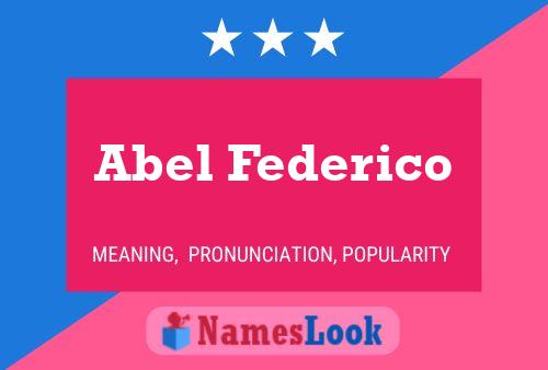 Постер имени Abel Federico