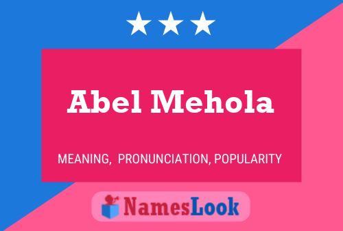 Постер имени Abel Mehola