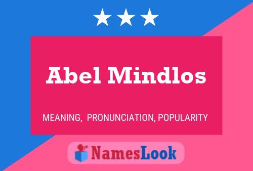 Постер имени Abel Mindlos