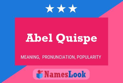 Постер имени Abel Quispe