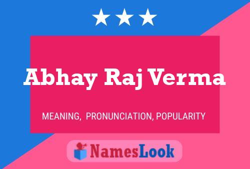 Постер имени Abhay Raj Verma