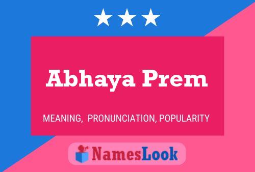 Постер имени Abhaya Prem