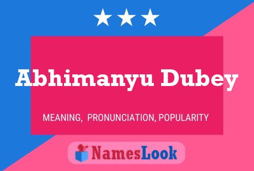 Постер имени Abhimanyu Dubey