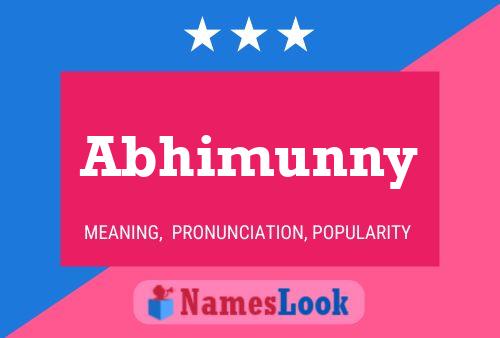 Постер имени Abhimunny