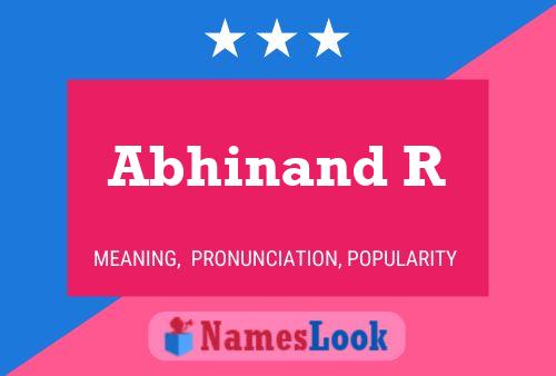 Постер имени Abhinand R