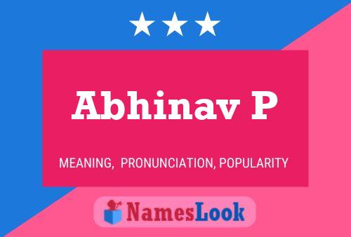 Постер имени Abhinav P