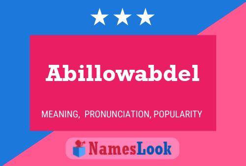 Постер имени Abillowabdel