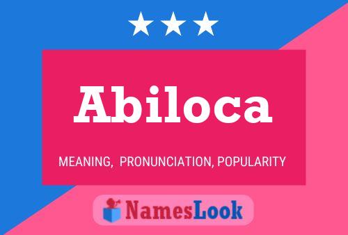 Постер имени Abiloca