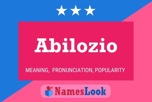 Постер имени Abilozio