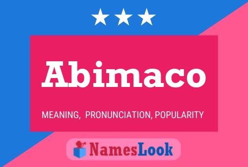 Постер имени Abimaco