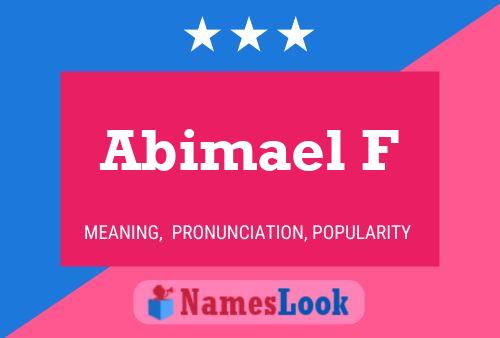 Постер имени Abimael F