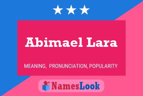 Постер имени Abimael Lara