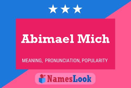 Постер имени Abimael Mich