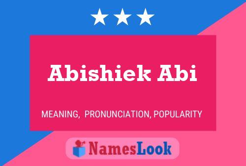 Постер имени Abishiek Abi